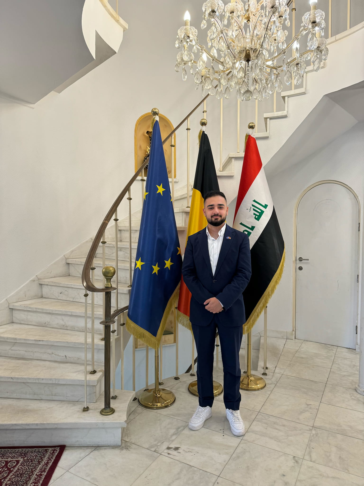 Ilya Mohini in der Irakischen Botschaft Brüssel